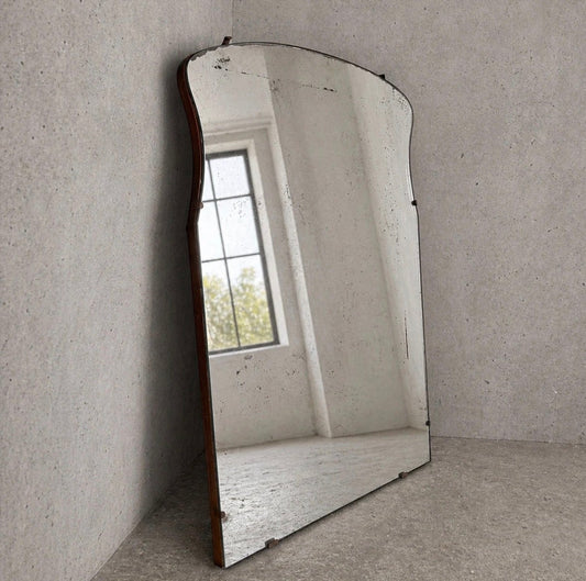 Art Deco Industrial Mirror – Sculptural Shape