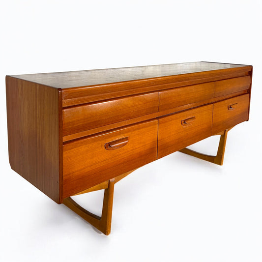 Mid Century Modern Teak Sideboard Credenza By William Lawrence