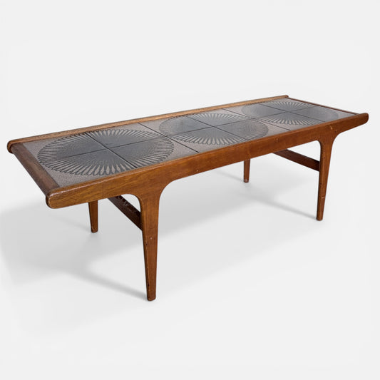 Mid Century G Plan Teak & Tile Coffee Table – Space Age