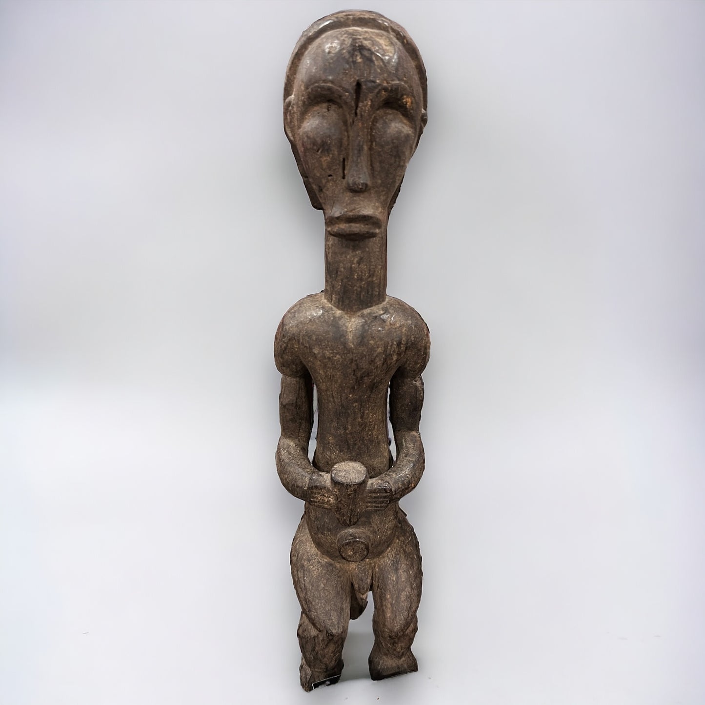 Antique Important Hemba Male Figure, Mambwe Region, Democratic Republic of the Congo