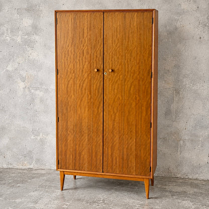 Alfred Cox walnut and teak double wardrobe retailed by Heal's – photo 1