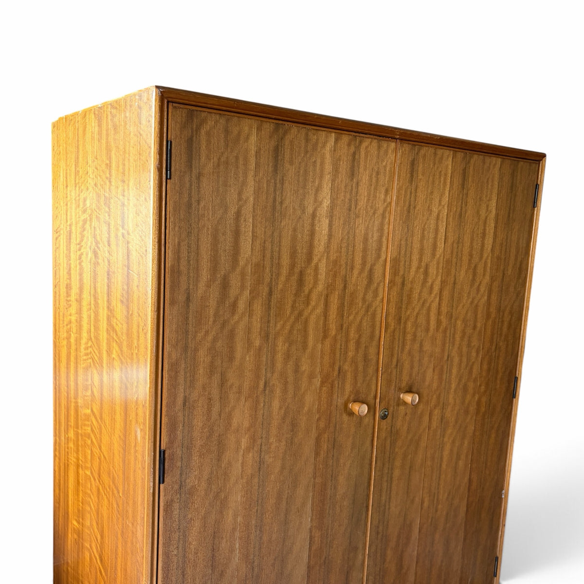 Alfred Cox walnut and teak double wardrobe retailed by Heal's – photo 2