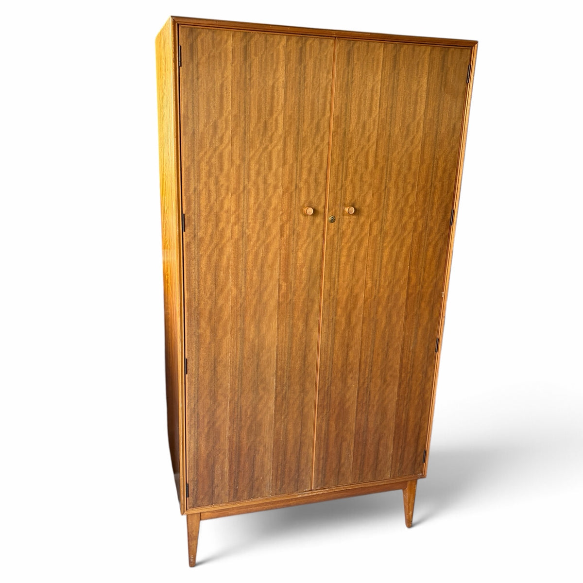 Alfred Cox walnut and teak double wardrobe retailed by Heal's – photo 4