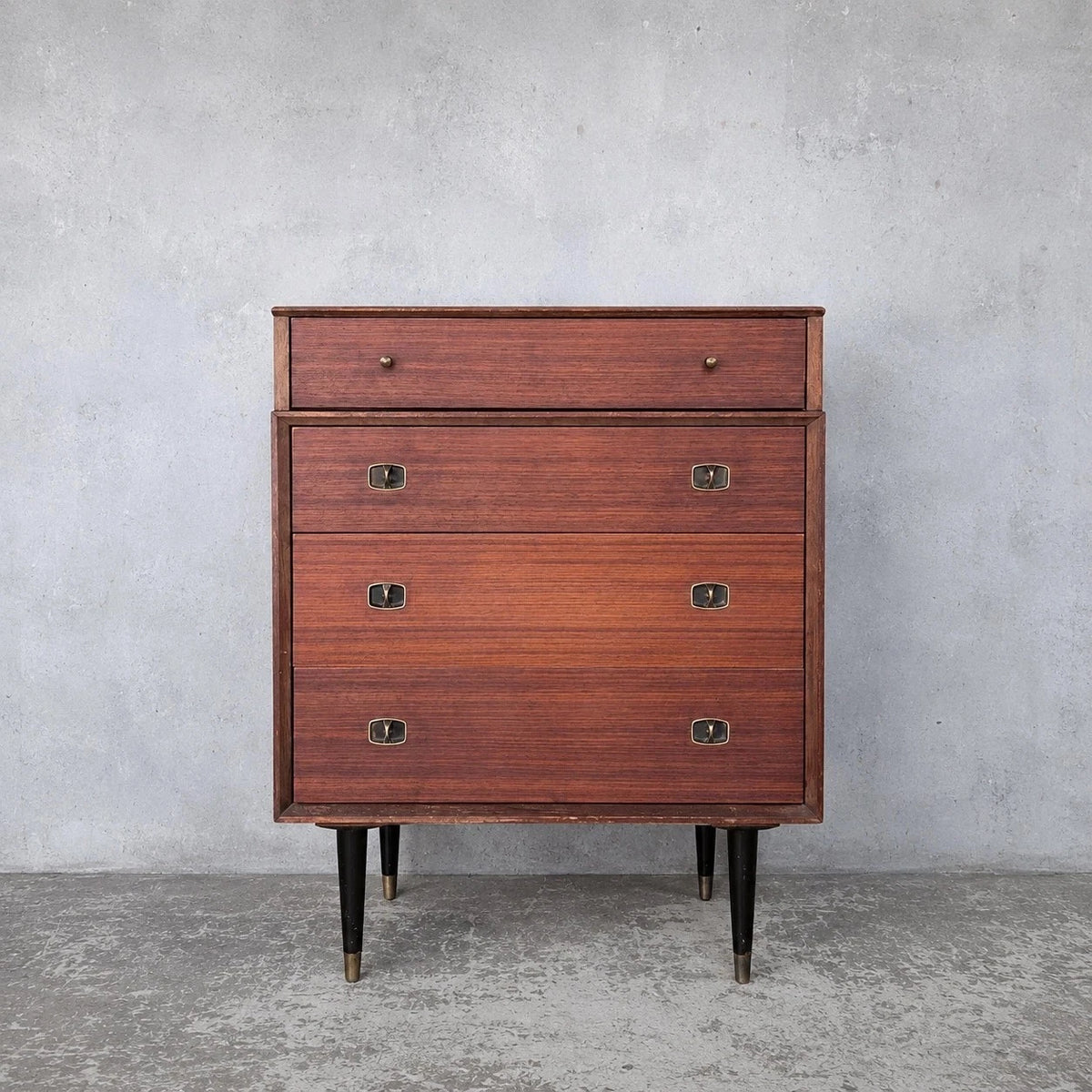 Beautility walnut and teak chest of drawers - view 1