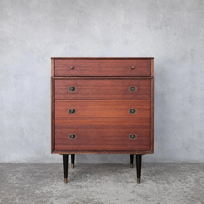 Beautility walnut and teak chest of drawers - view 1