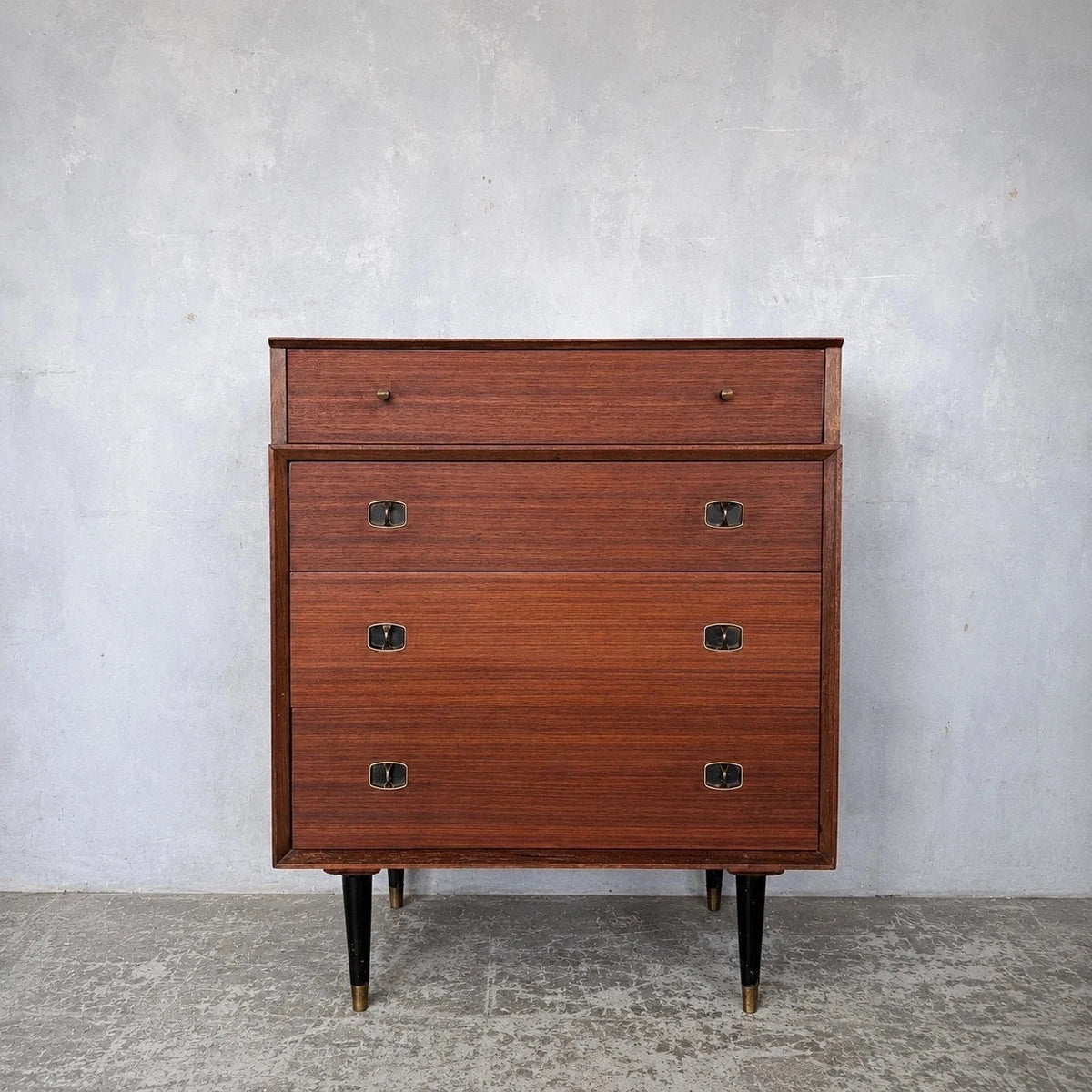 Beautility walnut and teak chest of drawers - view 2