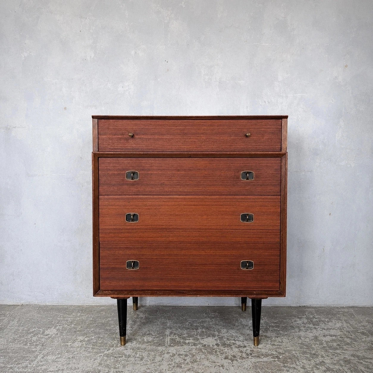 Beautility walnut and teak chest of drawers - view 2