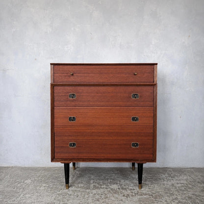 Beautility walnut and teak chest of drawers - view 2