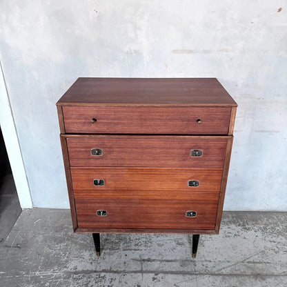 Beautility walnut and teak chest of drawers - view 3
