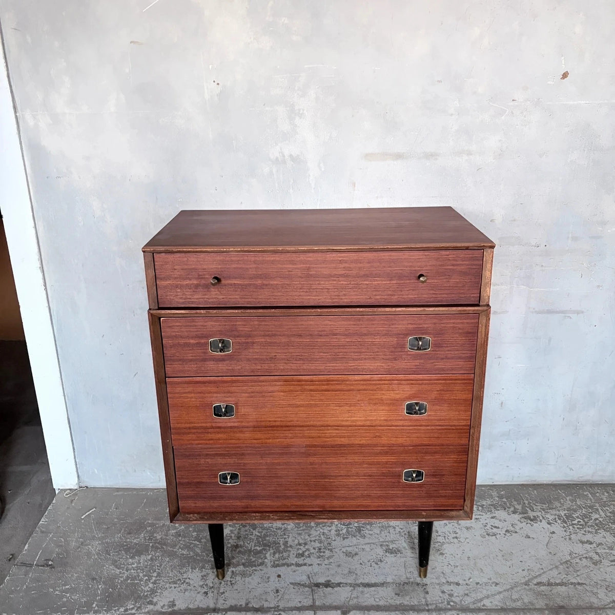 Beautility walnut and teak chest of drawers - view 5