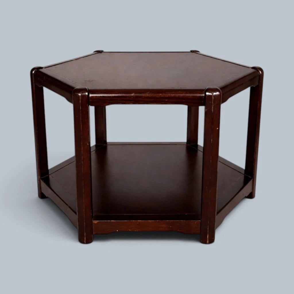 Danish two-tier table – side view