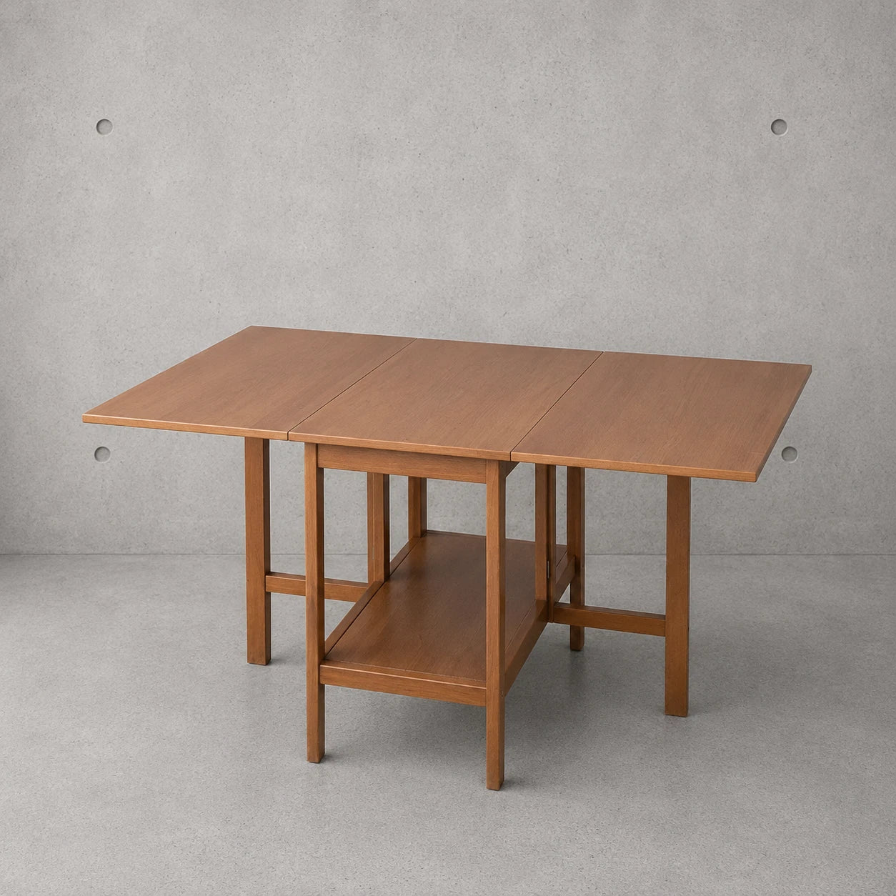 Vintage 1990s IKEA Beech Drop Leaf Dining Table - image 2