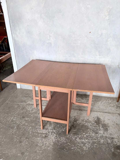 Vintage 1990s IKEA Beech Drop Leaf Dining Table - image 3