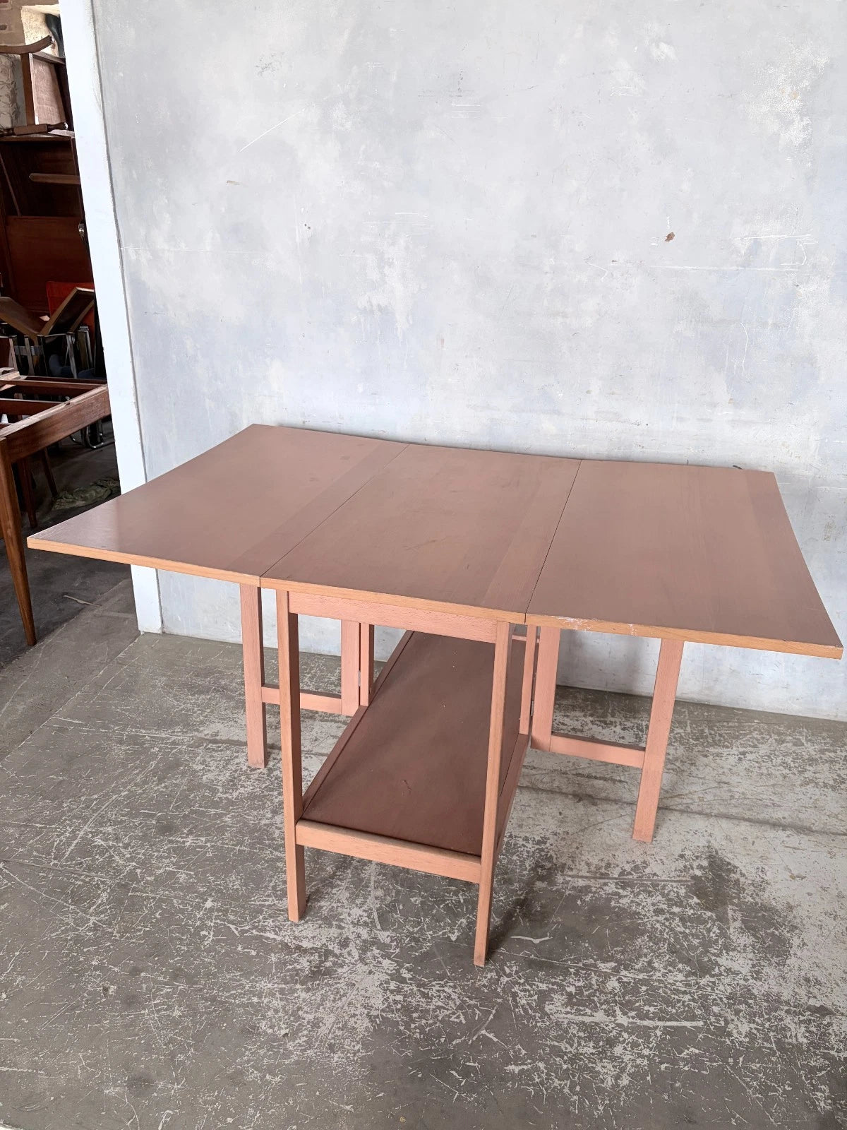 Vintage 1990s IKEA Beech Drop Leaf Dining Table - image 4
