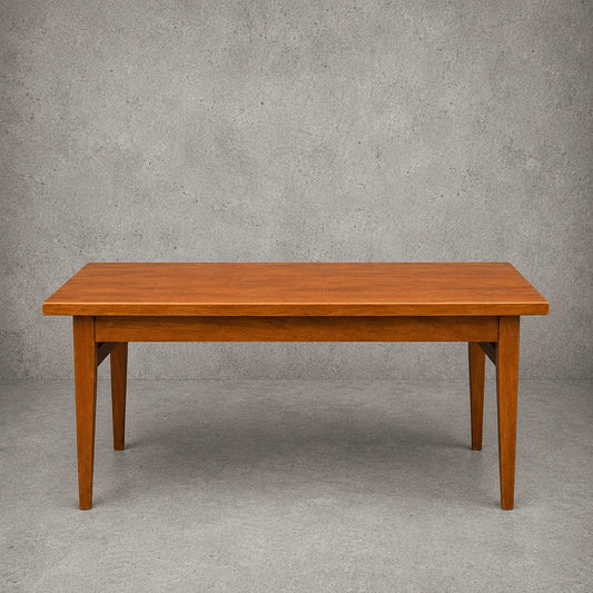 Mid Century Teak & Beech Long Coffee Table - image 1