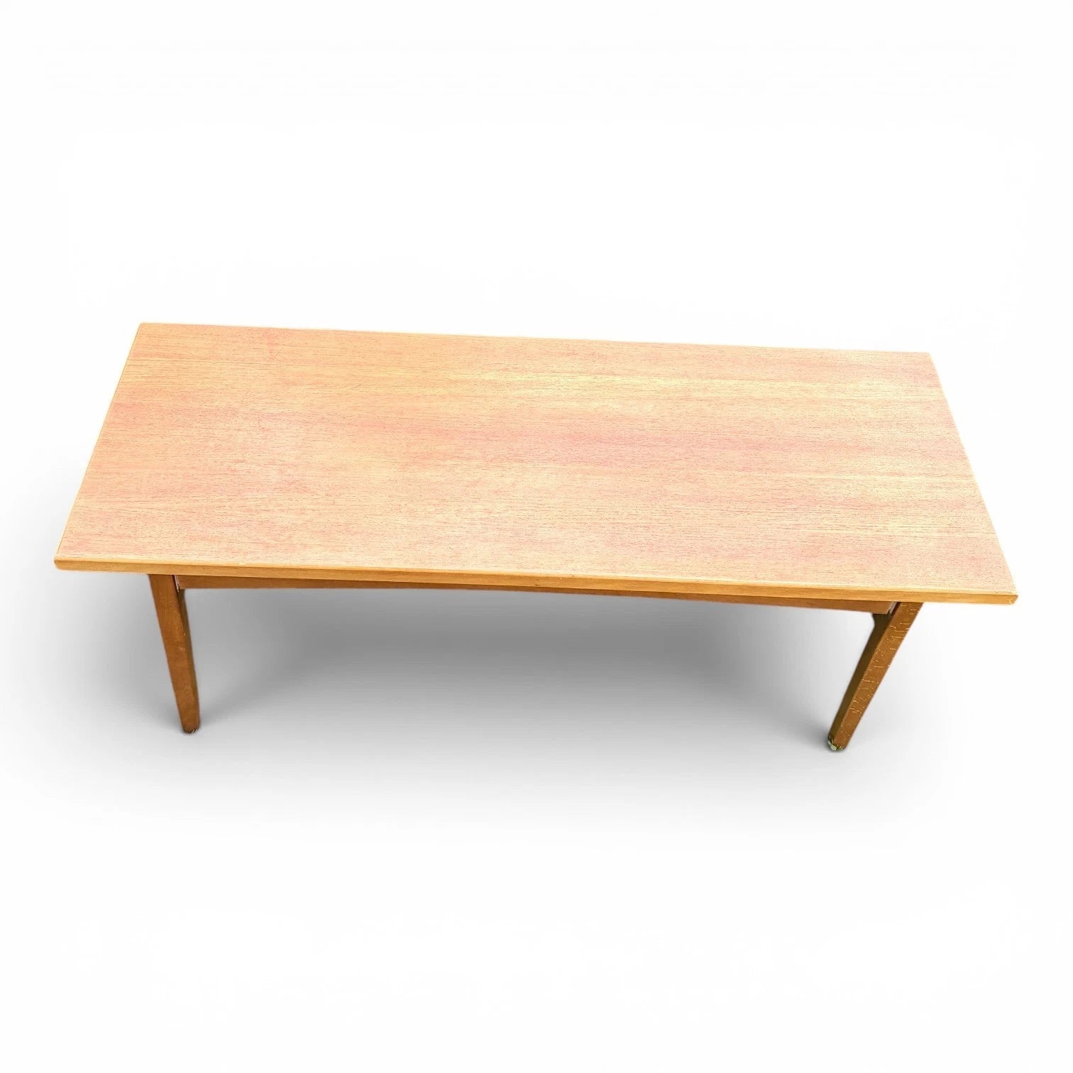 Mid Century Teak & Beech Long Coffee Table - image 3
