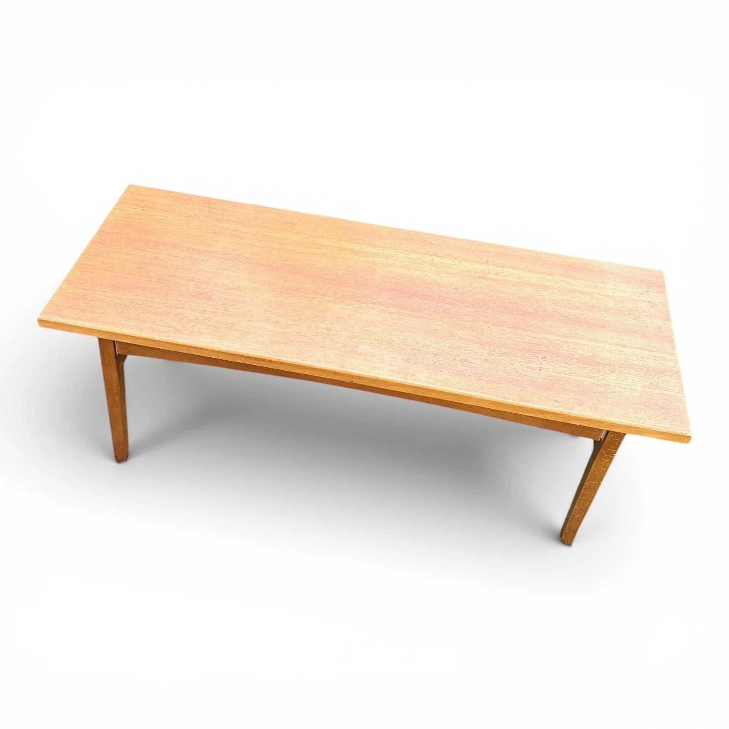 Mid Century Teak & Beech Long Coffee Table - image 4