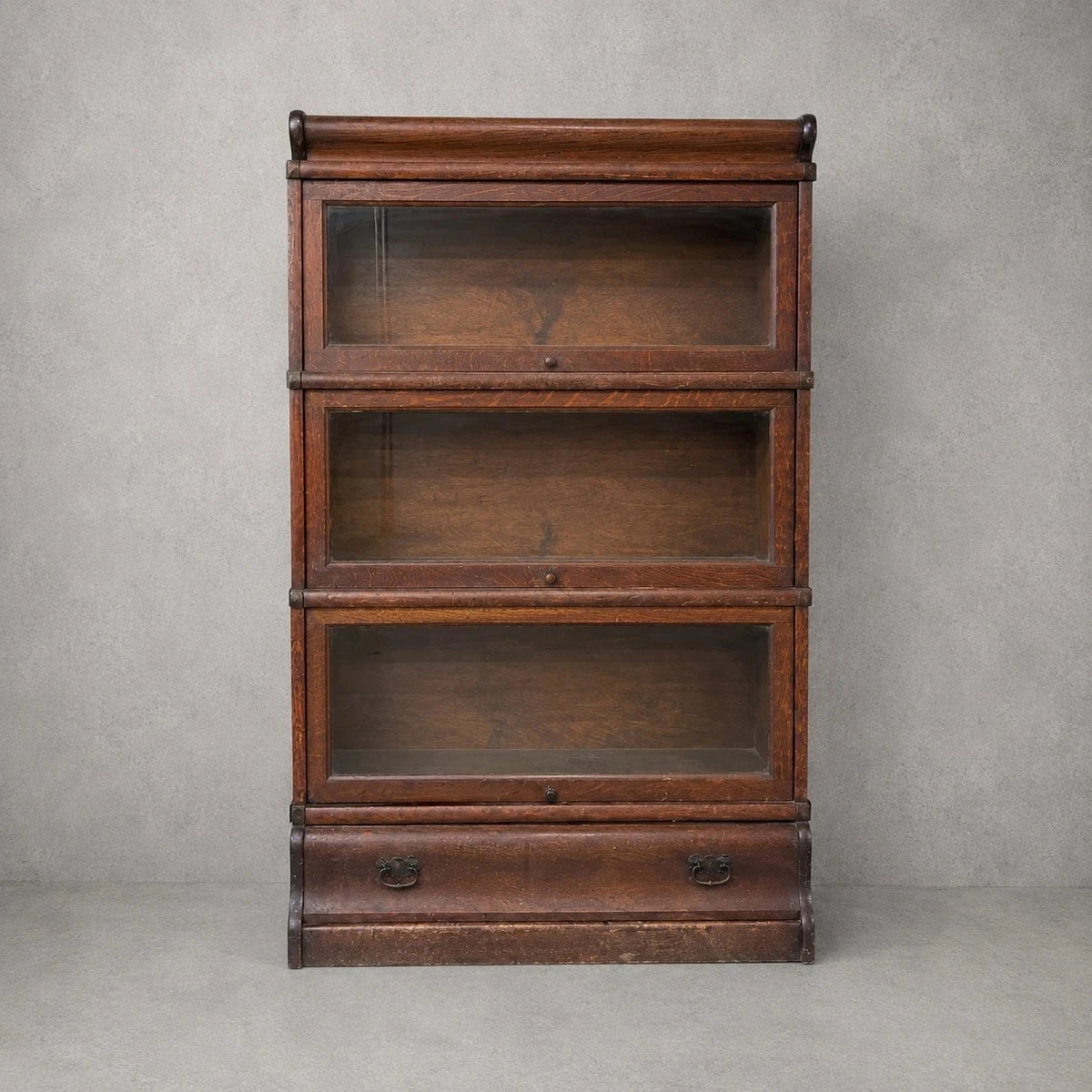 Antique Globe Wernicke Oak Stackable Barrister Bookcase Display Cabinet - image 1