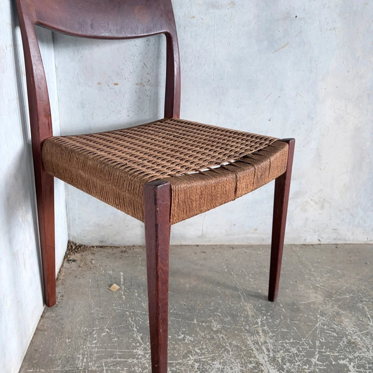 Poul Cadovius “Pia” Danish Teak Dining Chair with Rush Seat - image 5