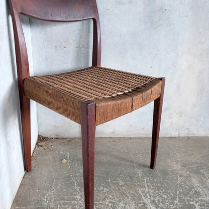 Poul Cadovius “Pia” Danish Teak Dining Chair with Rush Seat - image 5