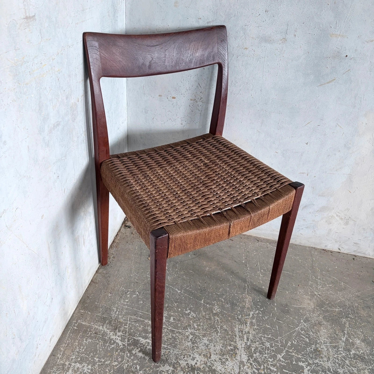 Poul Cadovius “Pia” Danish Teak Dining Chair with Rush Seat - image 6