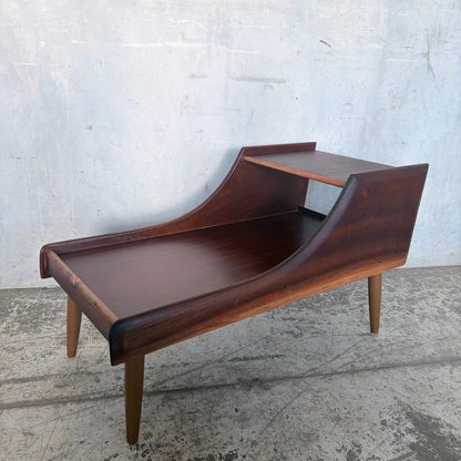 Chippy Heath Teak Telephone Bench Side Table Mid Century – image 3
