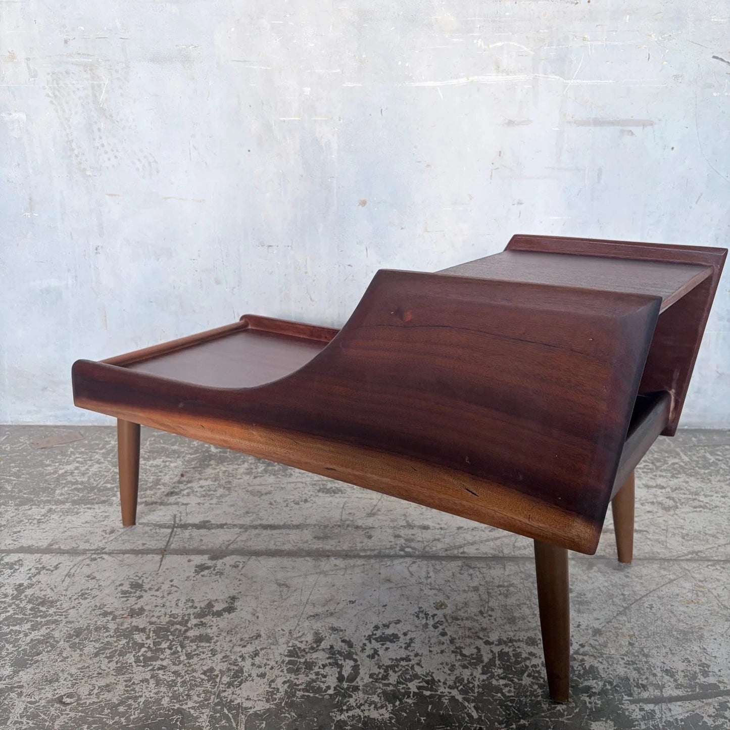 Chippy Heath Teak Telephone Bench Side Table Mid Century – image 4