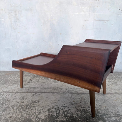 Chippy Heath Teak Telephone Bench Side Table Mid Century – image 4