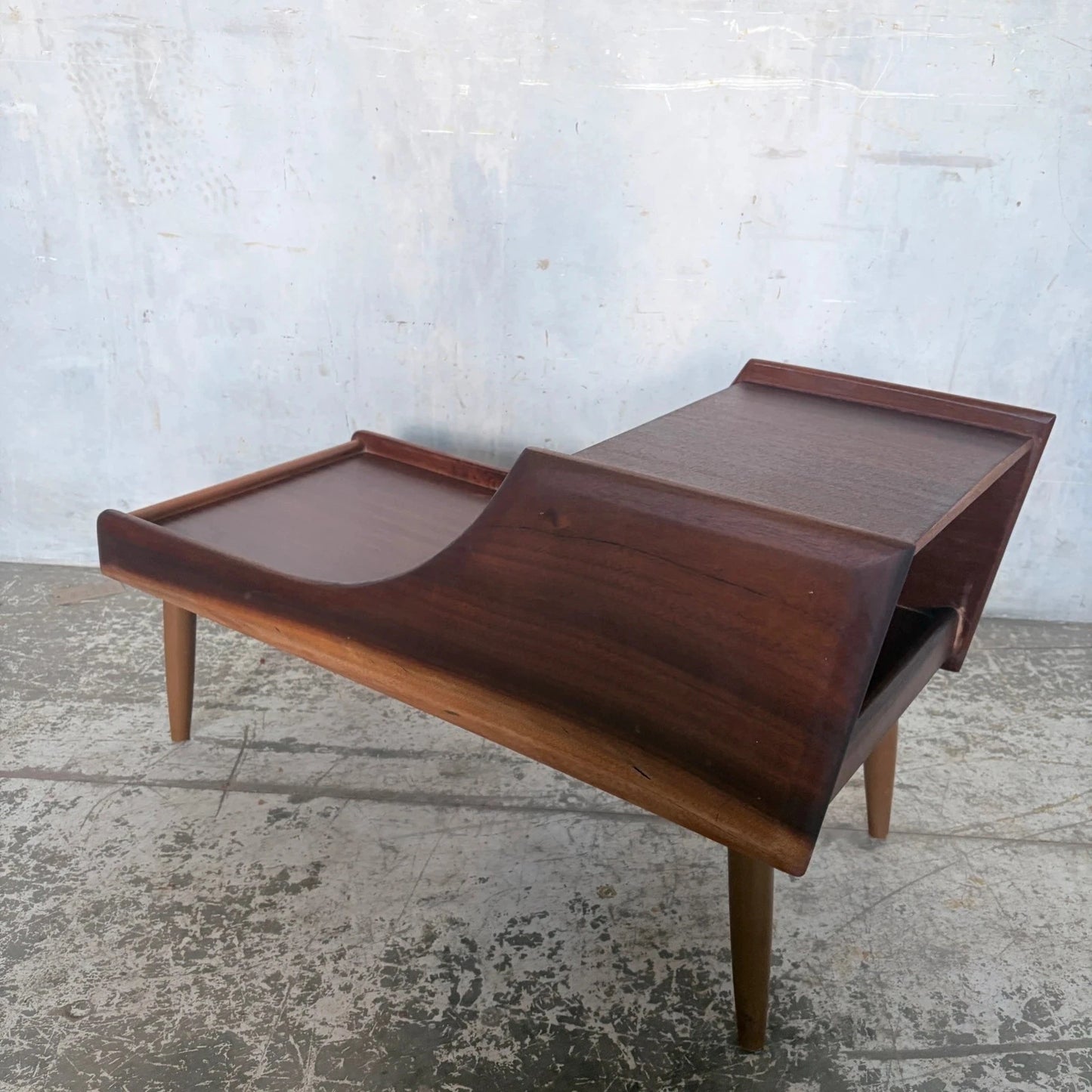 Chippy Heath Teak Telephone Bench Side Table Mid Century – image 5
