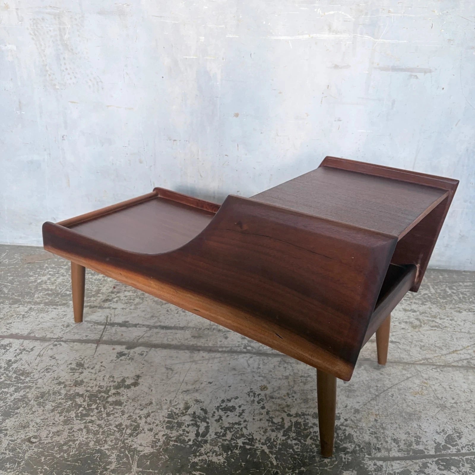 Chippy Heath Teak Telephone Bench Side Table Mid Century – image 5