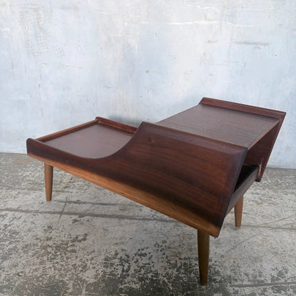 Chippy Heath Teak Telephone Bench Side Table Mid Century – image 5