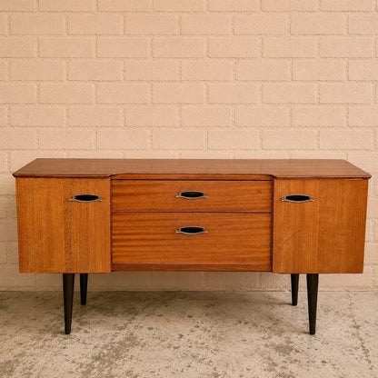 Harris Lebus mid-century teak and oak compact sideboard – photo 1