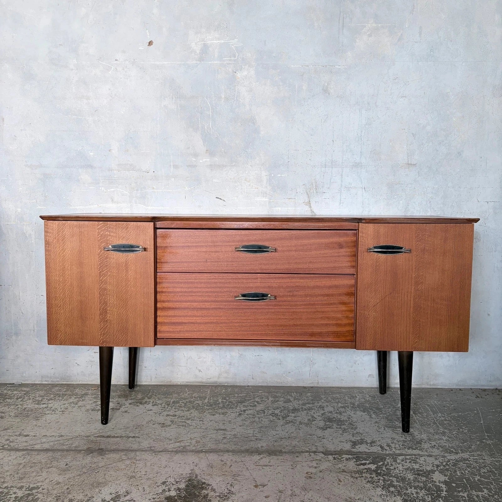 Harris Lebus mid-century teak and oak compact sideboard – photo 2