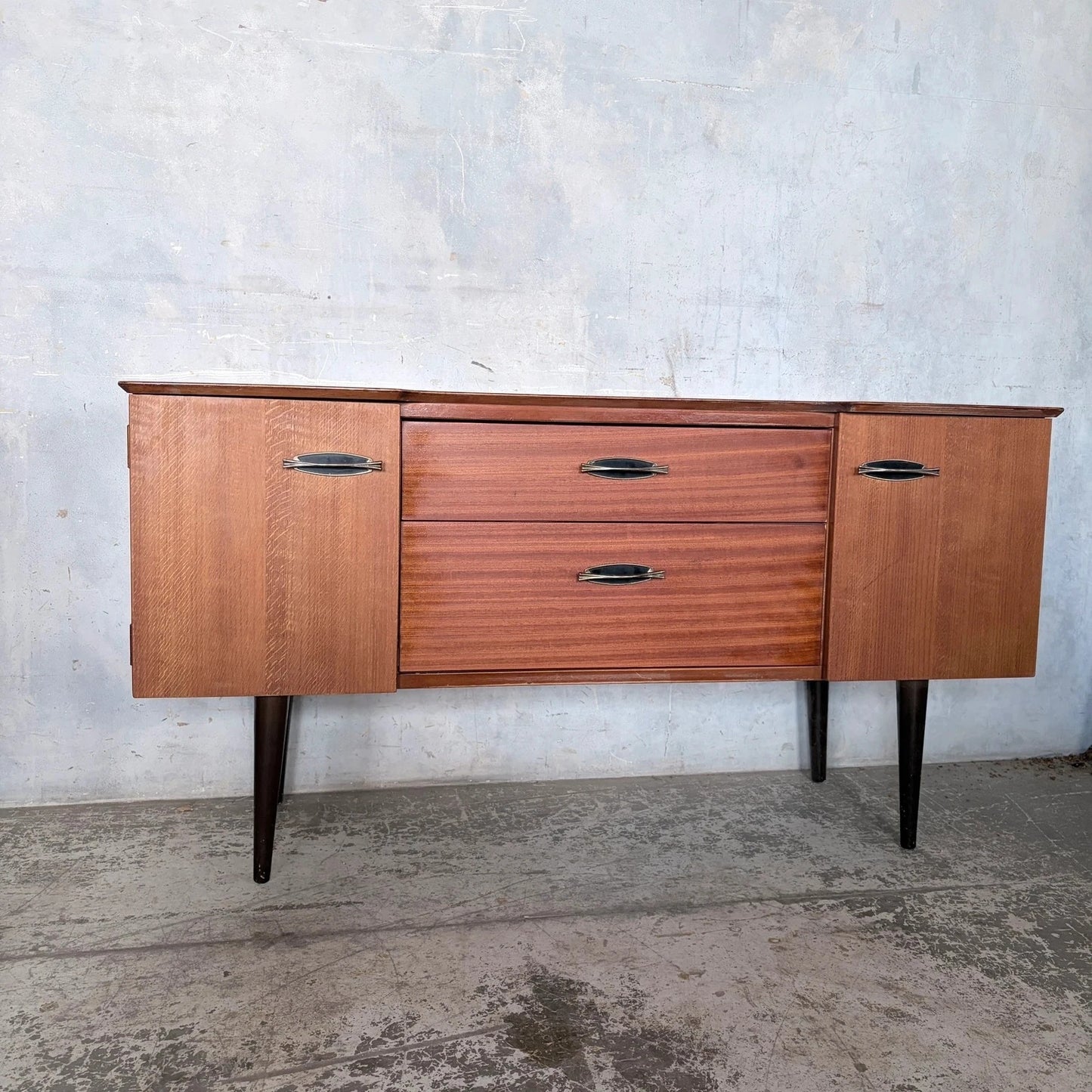 Harris Lebus mid-century teak and oak compact sideboard – photo 5