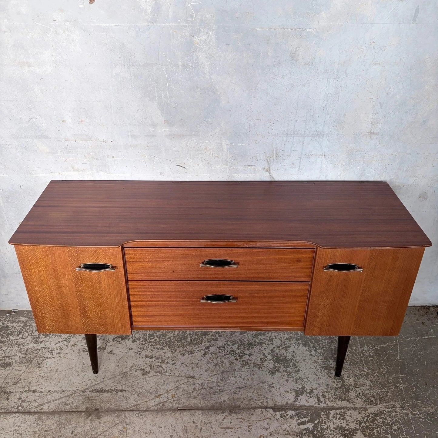 Harris Lebus mid-century teak and oak compact sideboard – photo 7