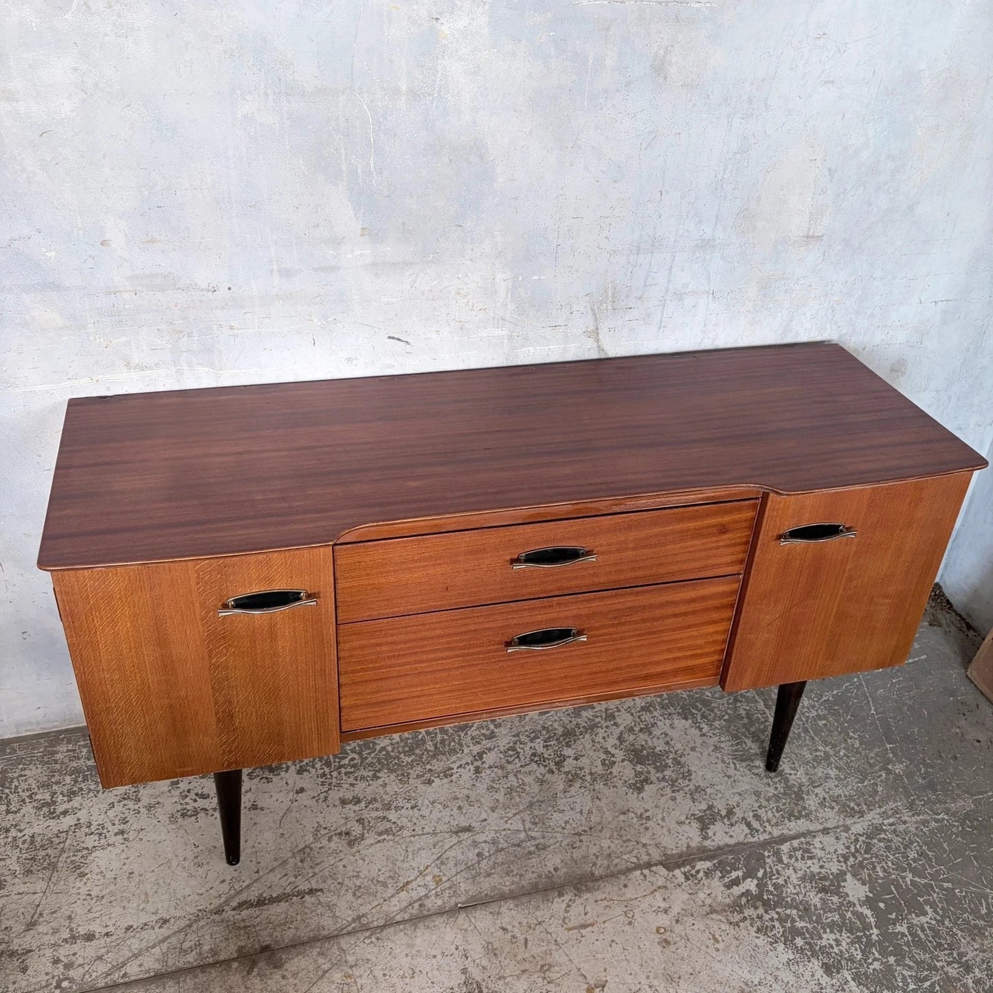 Harris Lebus mid-century teak and oak compact sideboard – photo 8