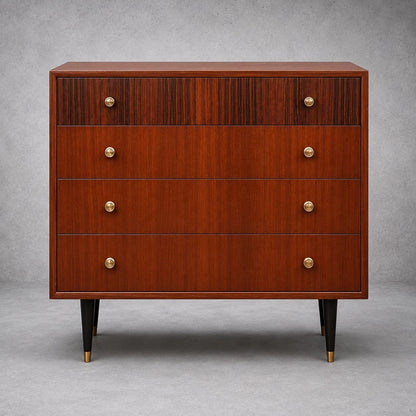 Mid Century Atomic Teak Chest of Drawers - image 1