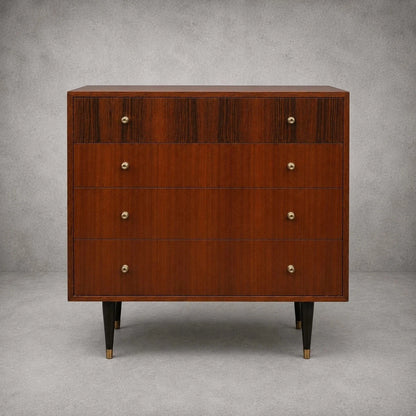 Mid Century Atomic Teak Chest of Drawers - image 2