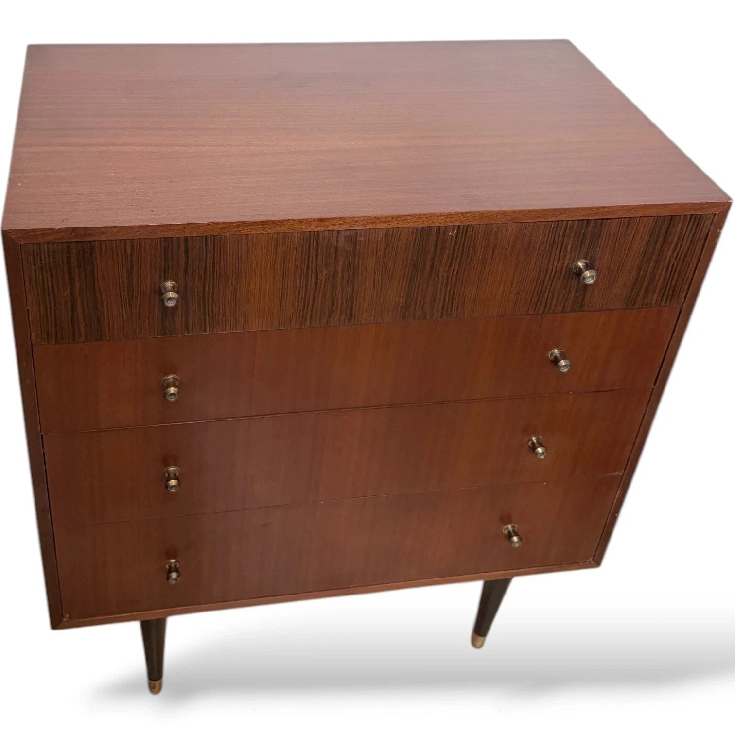 Mid Century Atomic Teak Chest of Drawers - image 4