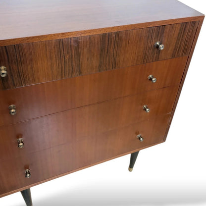 Mid Century Atomic Teak Chest of Drawers - image 5
