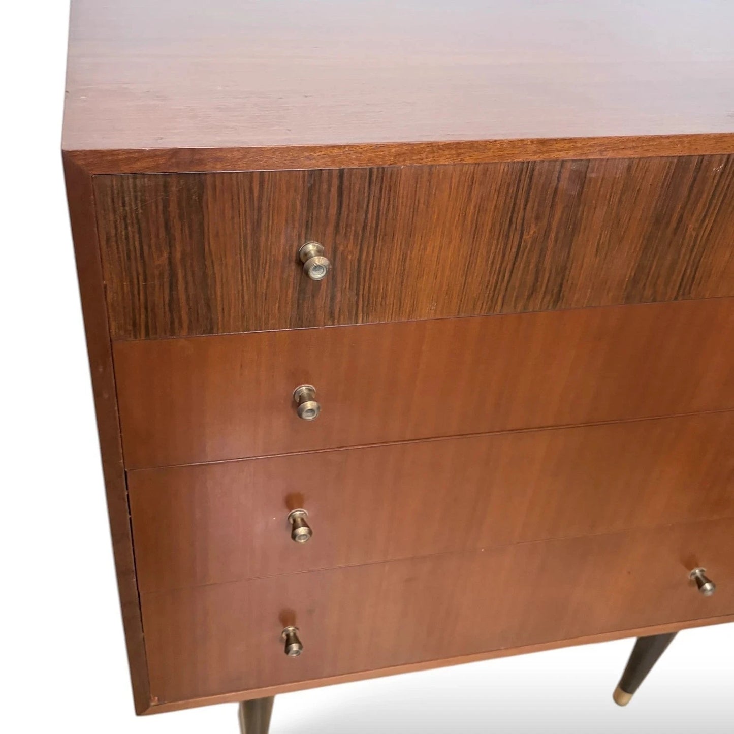 Mid Century Atomic Teak Chest of Drawers - image 6
