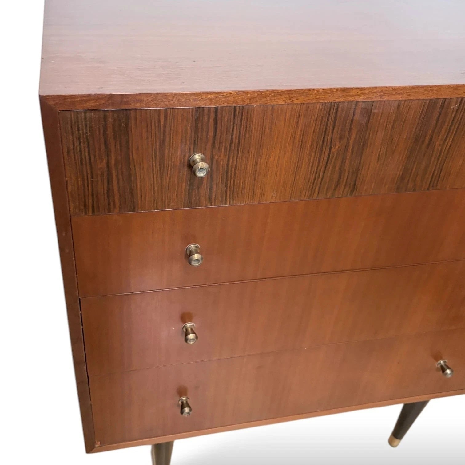 Mid Century Atomic Teak Chest of Drawers - image 6