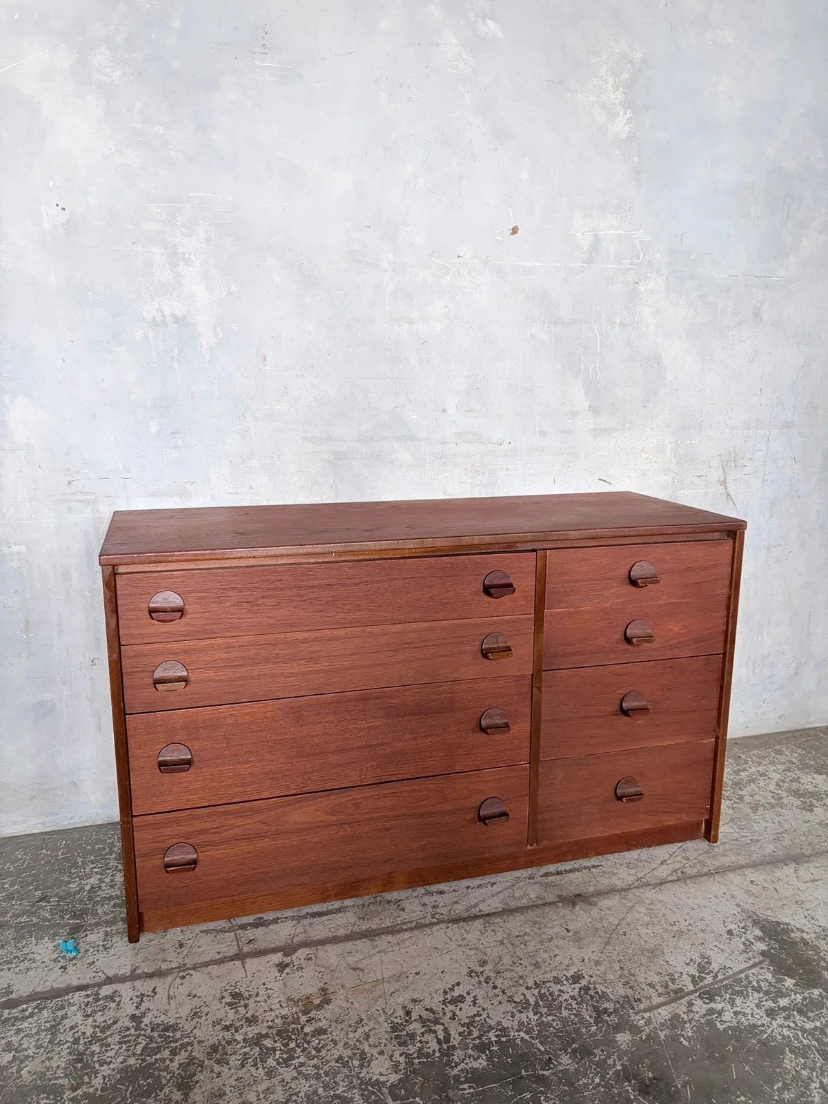 Stag Teak Eight-Drawer Chest of Drawers Sideboard – view 3