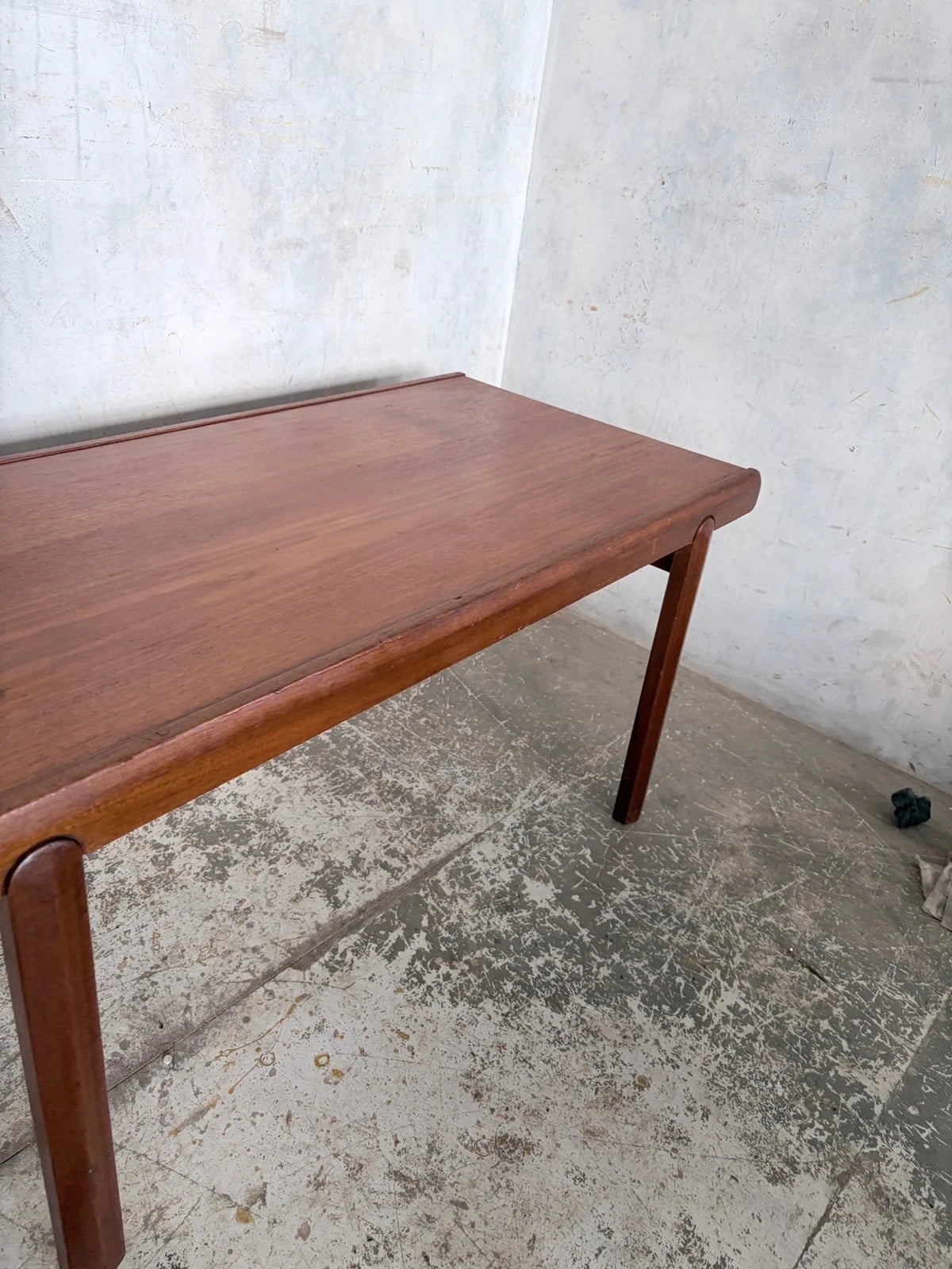 Mid Century Danish Teak Coffee Table with Rounded Legs - image 4