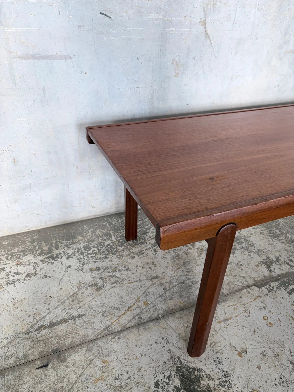 Mid Century Danish Teak Coffee Table with Rounded Legs - image 5