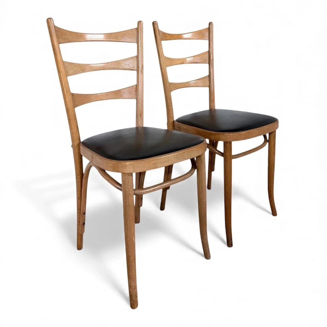Pair of Vintage Mid Century Bentwood Dining Chairs – view 5