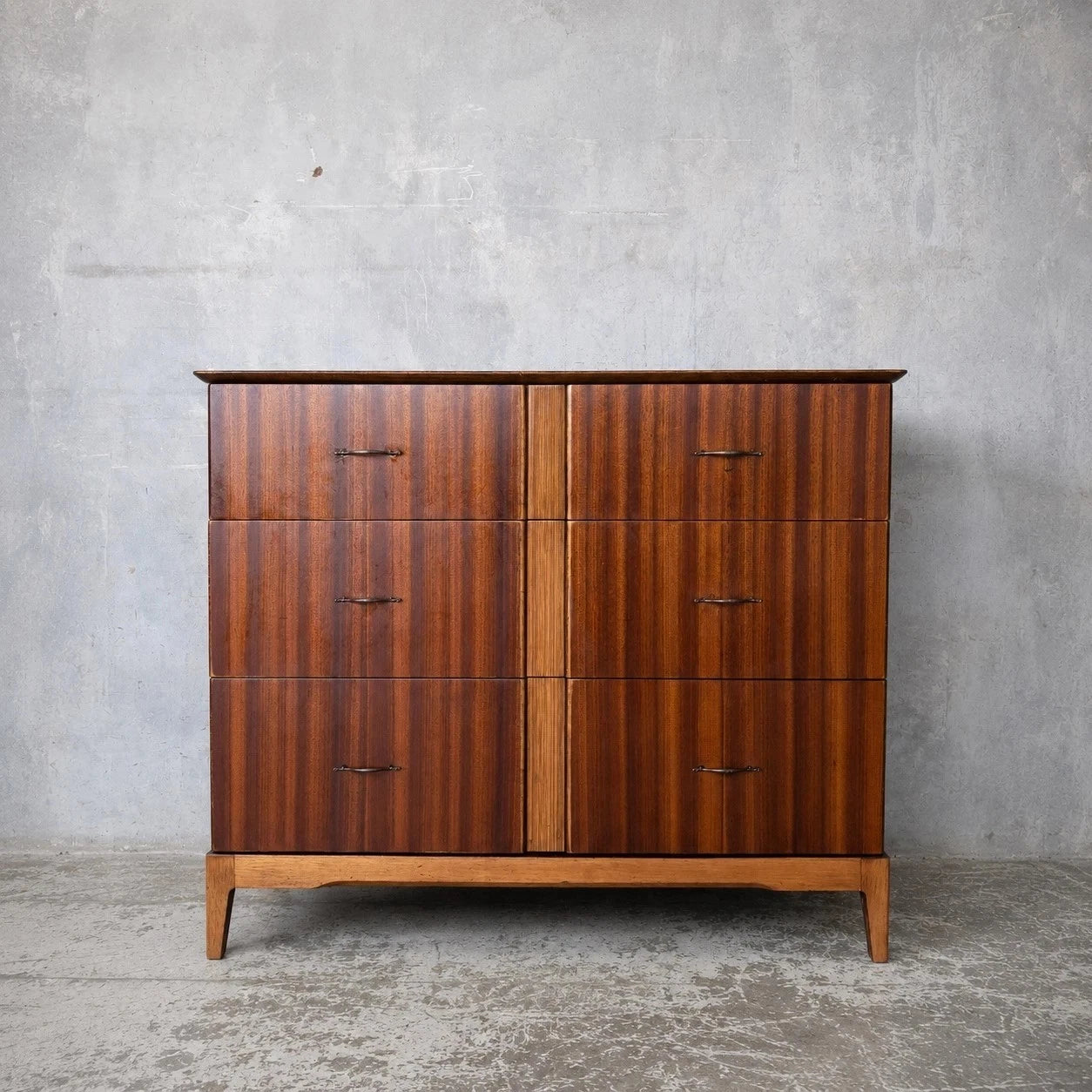 Sutcliffe of Todmorden Walnut & Teak Chest of Drawers – view 1