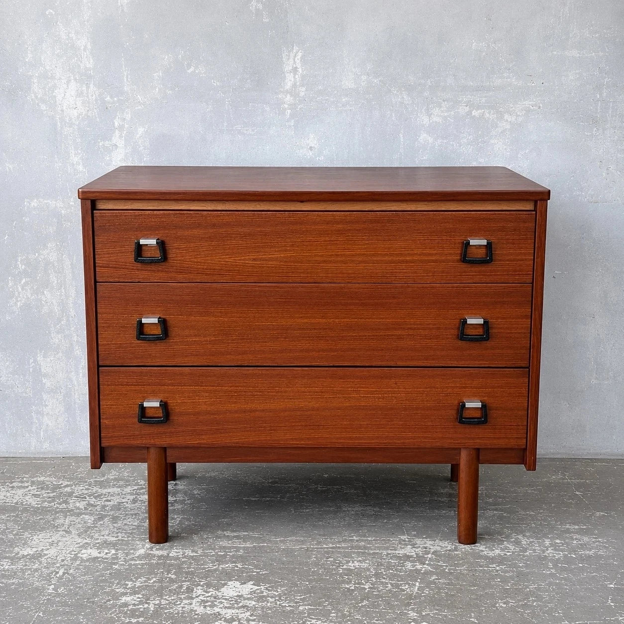Mid Century Symbol Furniture Teak Chest of Drawers – image 1