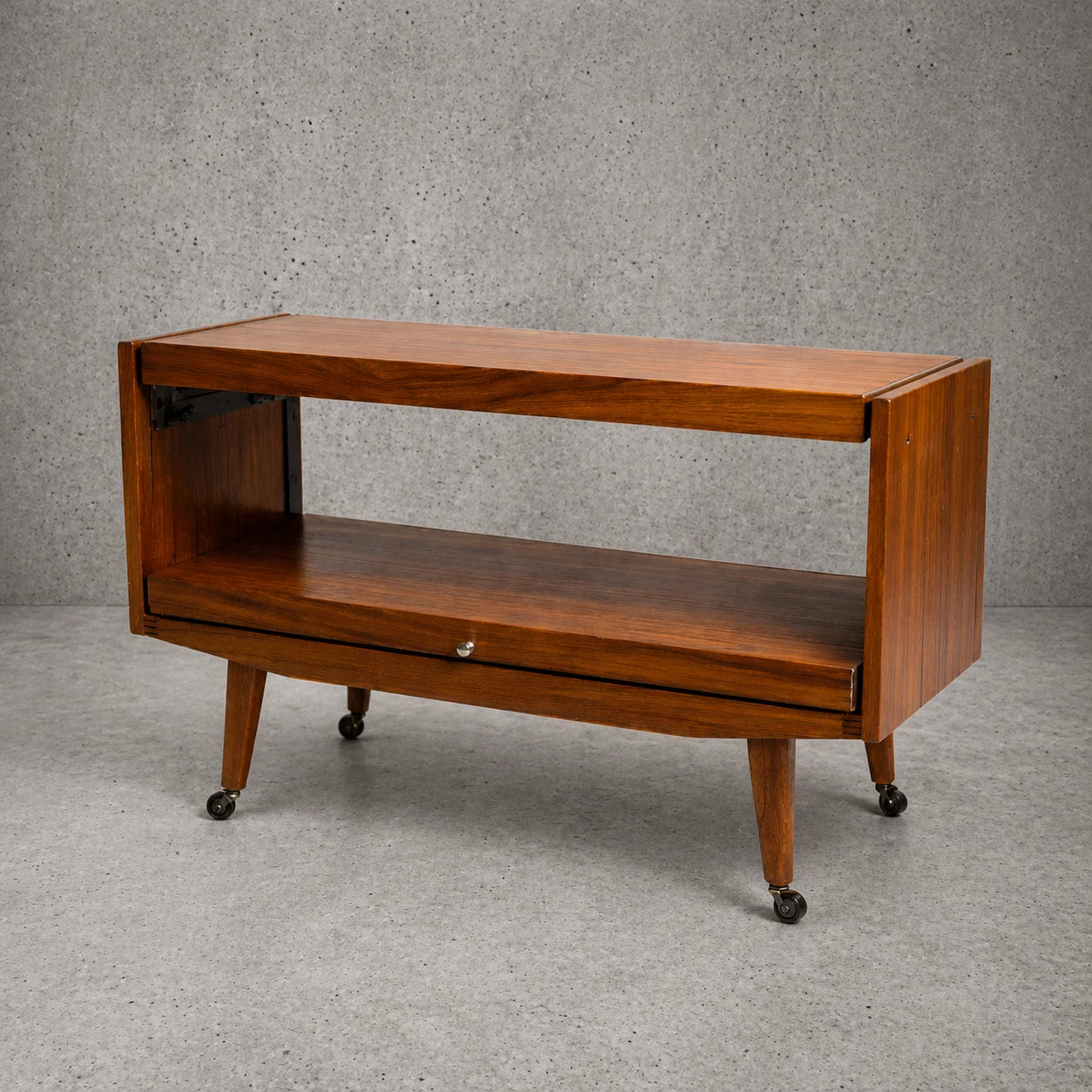 Mid Century Metamorphic Teak & Formica Serving Trolley - image 1
