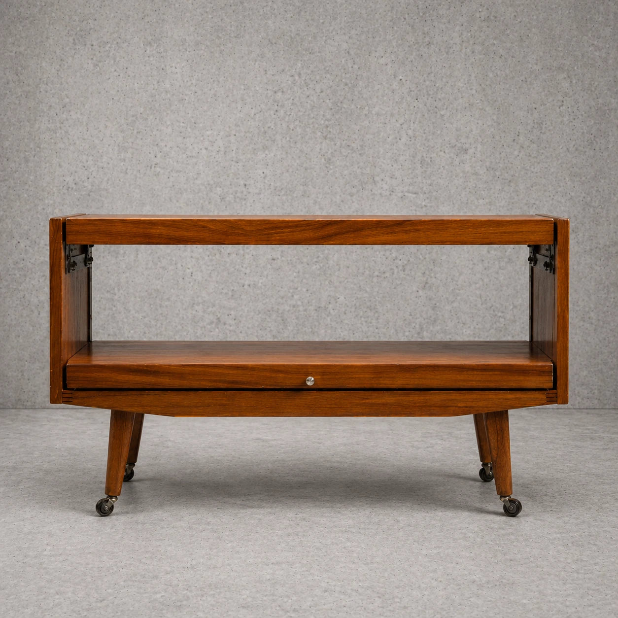 Mid Century Metamorphic Teak & Formica Serving Trolley - image 2